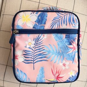 Pottery Barn Teen Color Changing Tropical Lunchbox Island Floral Pink Navy